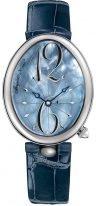 Женские классические часы Breguet Reine de Naples 8967ST_V8_986 в стальном корпусе, перламутровый циферблат, кожаный ремешок.